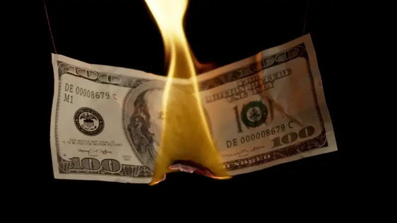Burning Money Animation